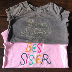 3T girls Sister tshirts bundle 💕